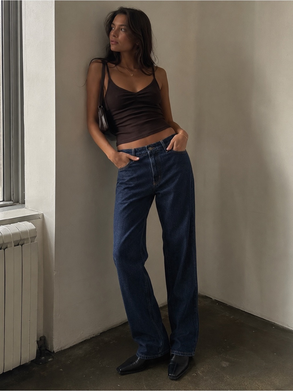 Denim Forum Tilda Curve-Fit Lo-Rise Straight Jeans